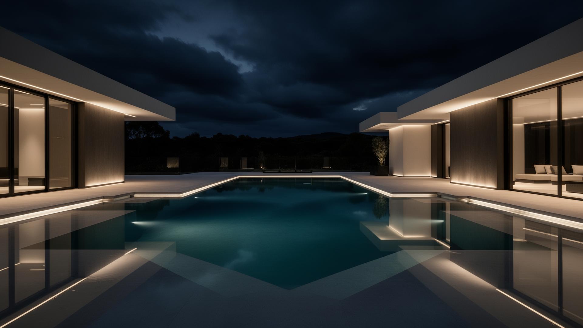Modern Style pool in Polk County by Luxe Outdoor Construction