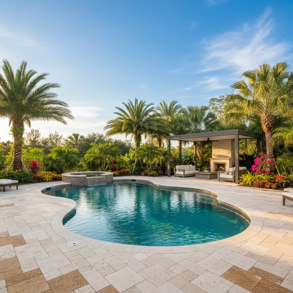 Best pool deck materials for Florida heat | Luxe Outdoor Construction