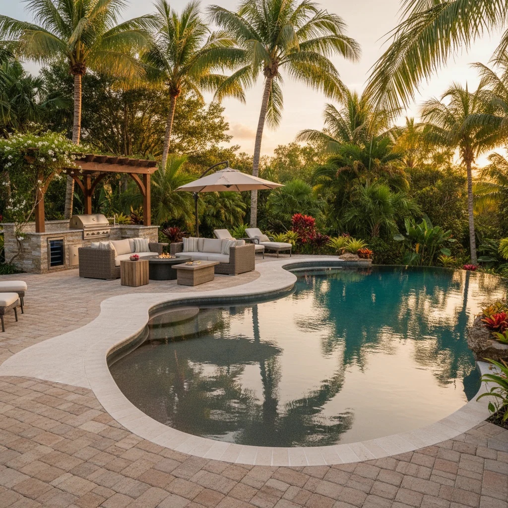 Concrete vs Paver Pool Deck Cost Comparison | Luxe Outdoor Construction