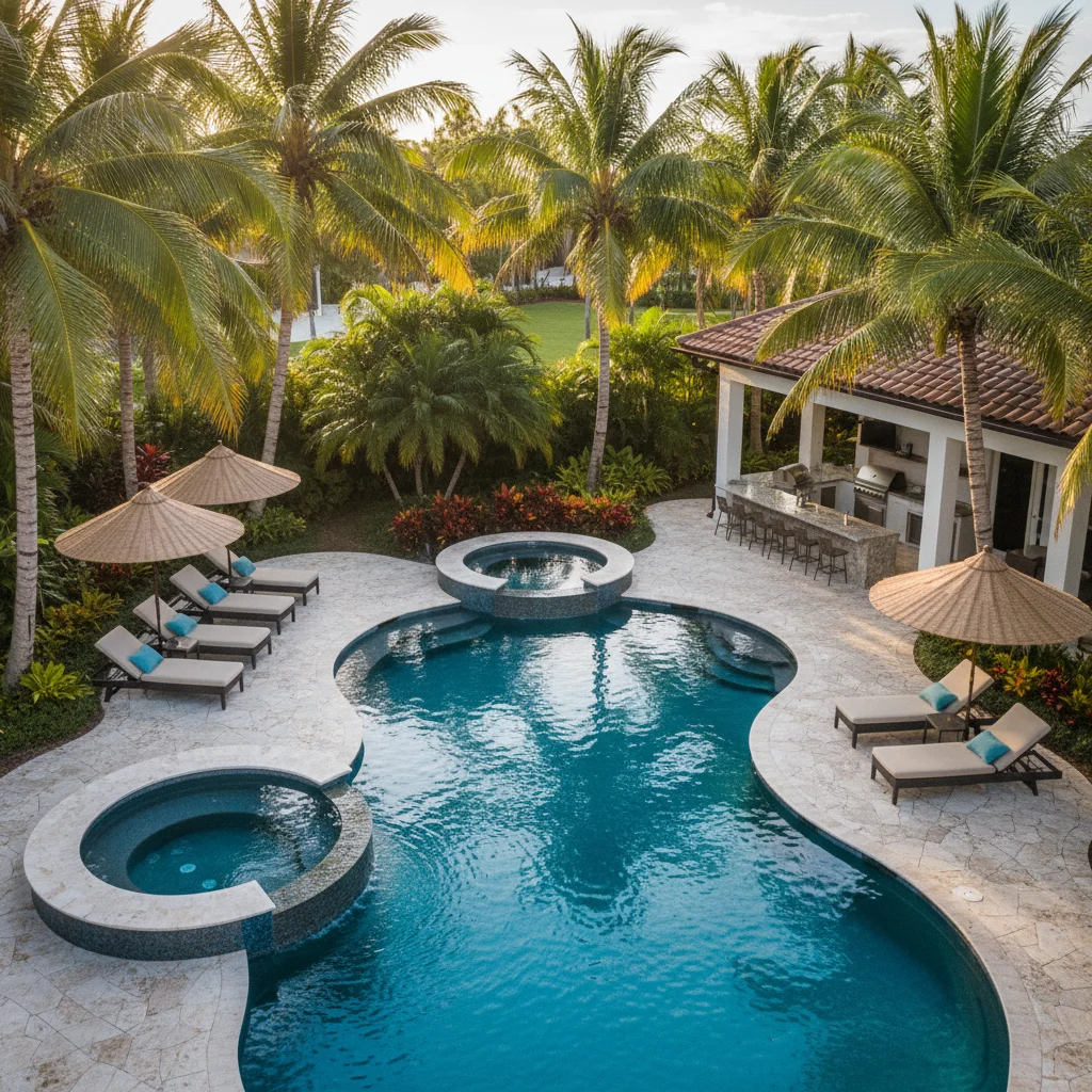 Custom pool in Titusville FL