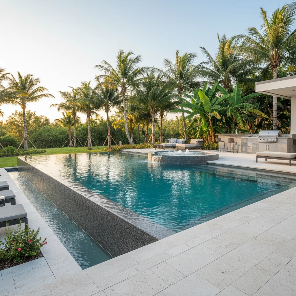 How does an infinity pool work | Luxe Outdoor Construction