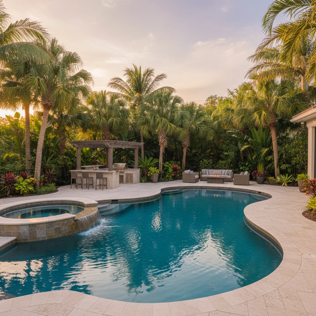 How long does it take to build a custom pool in Florida | Luxe Outdoor Construction