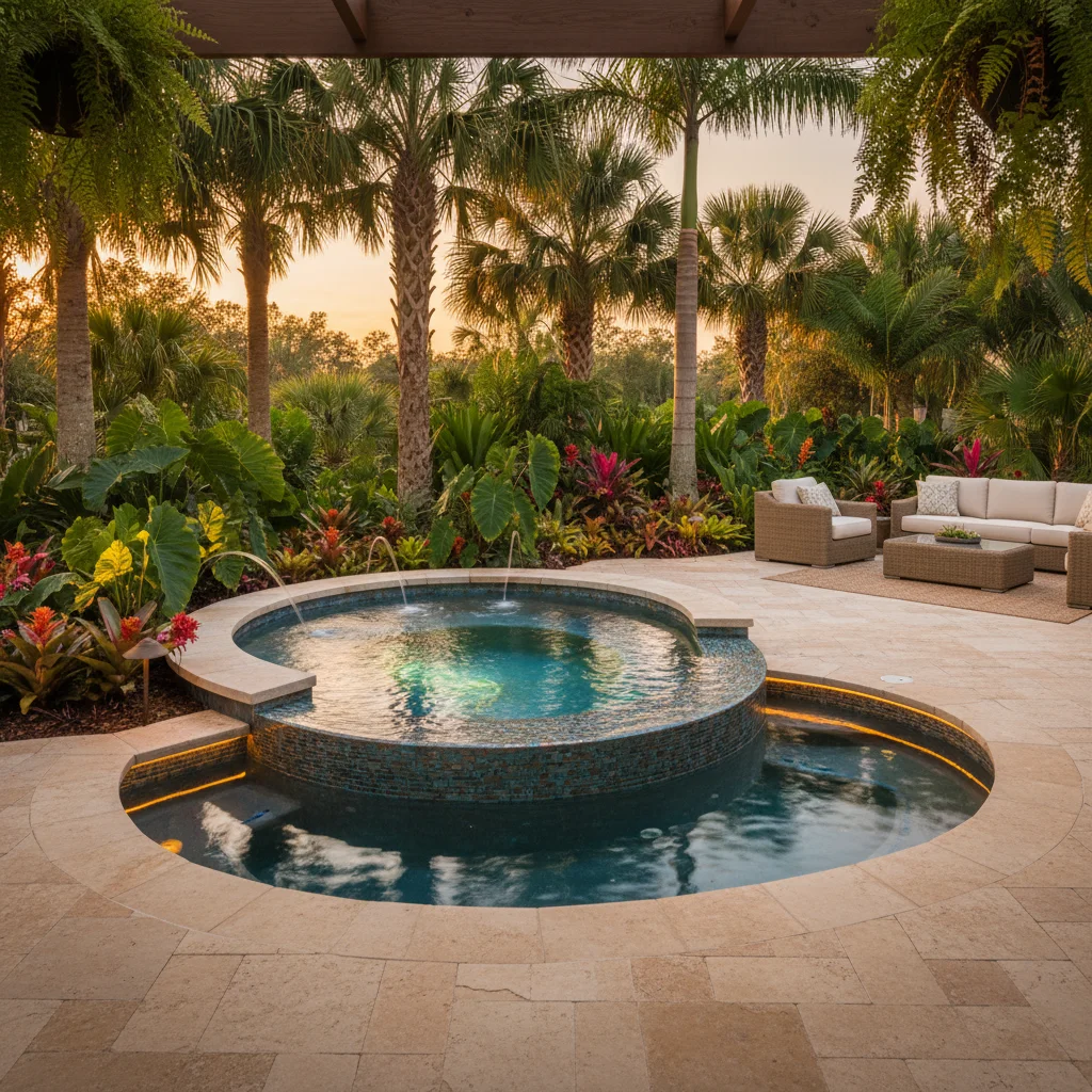 How much does an inground spa cost in Florida | Luxe Outdoor Construction