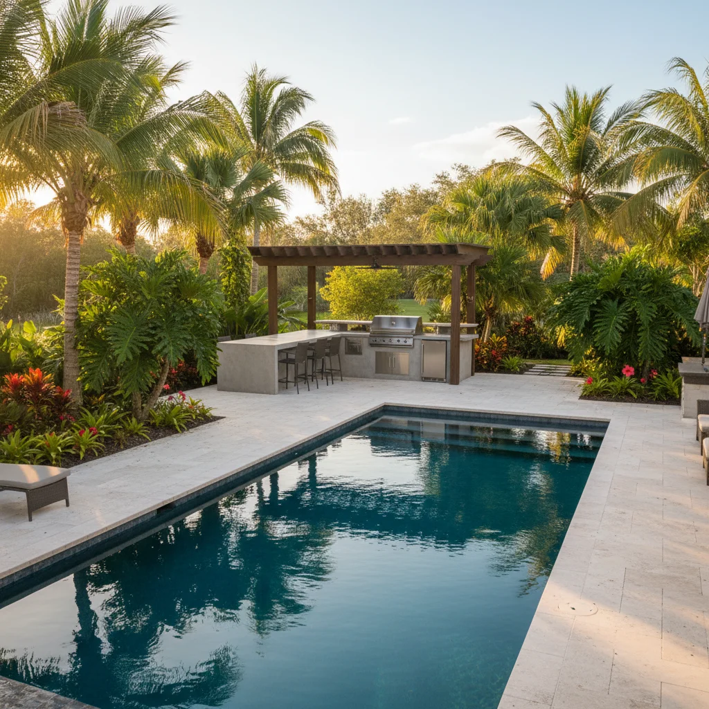 How much does pool construction cost per square foot in Florida | Luxe Outdoor Construction