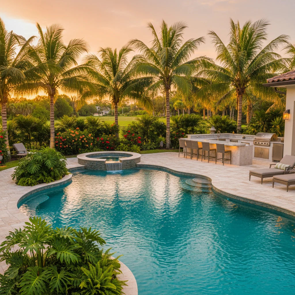 Modern Design project in Apopka, FL by Luxe Outdoor Construction