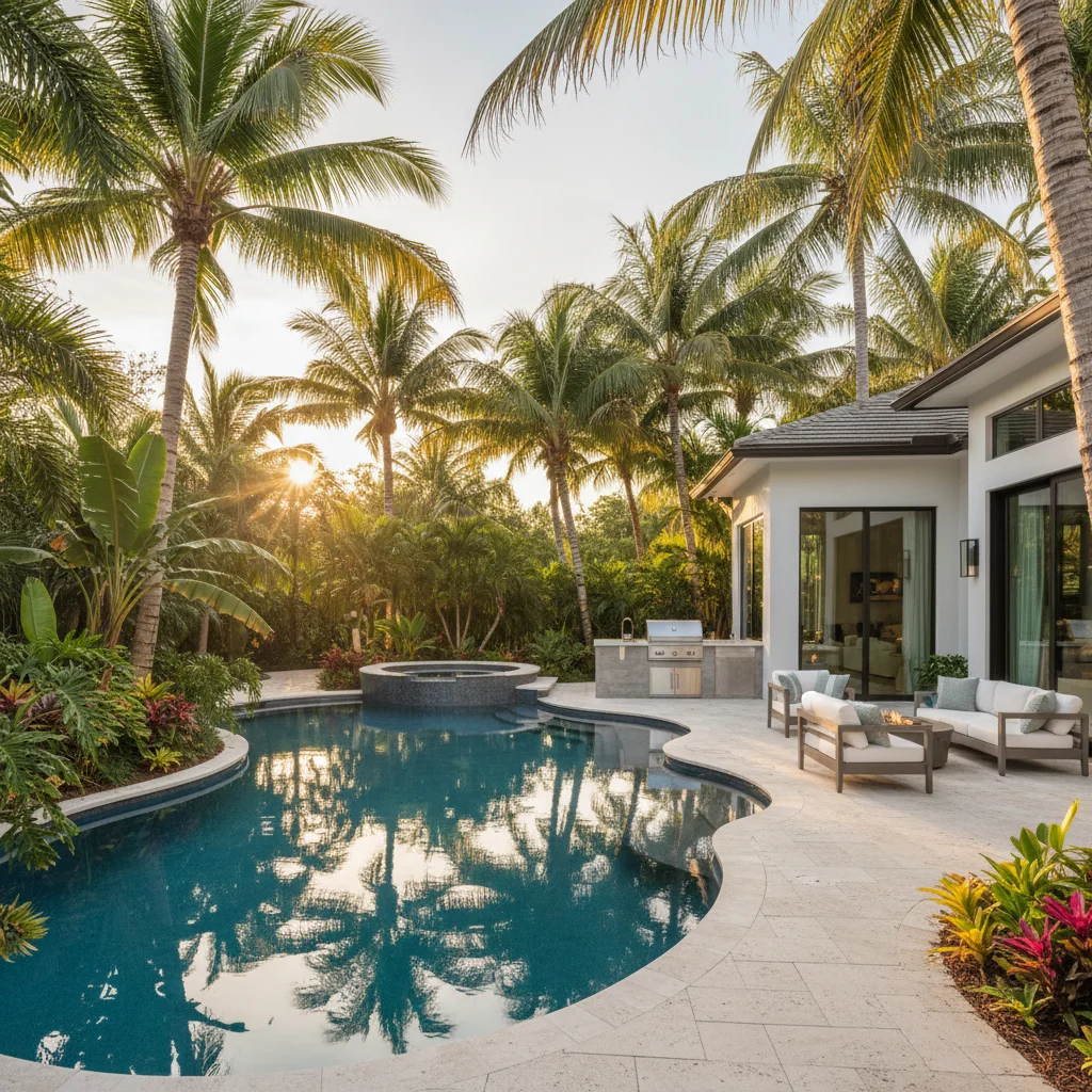 Modern Design project in DeLand, FL by Luxe Outdoor Construction
