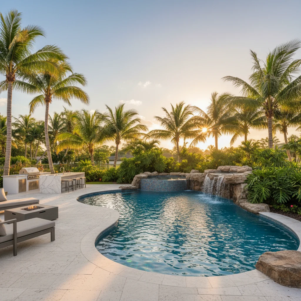 Modern Design project in Longwood, FL by Luxe Outdoor Construction