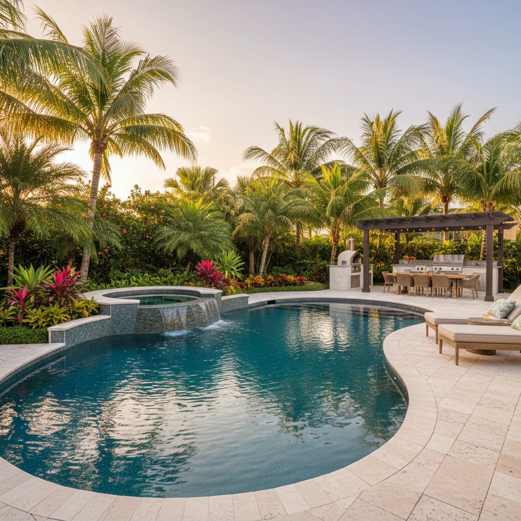 Modern Design project in Sanford, FL by Luxe Outdoor Construction