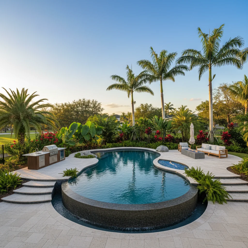 Infinity Pool Builder Viera FL | Vanishing Edge Pool Design