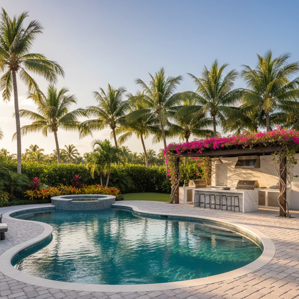 Modern Design project in Winter Garden, FL by Luxe Outdoor Construction