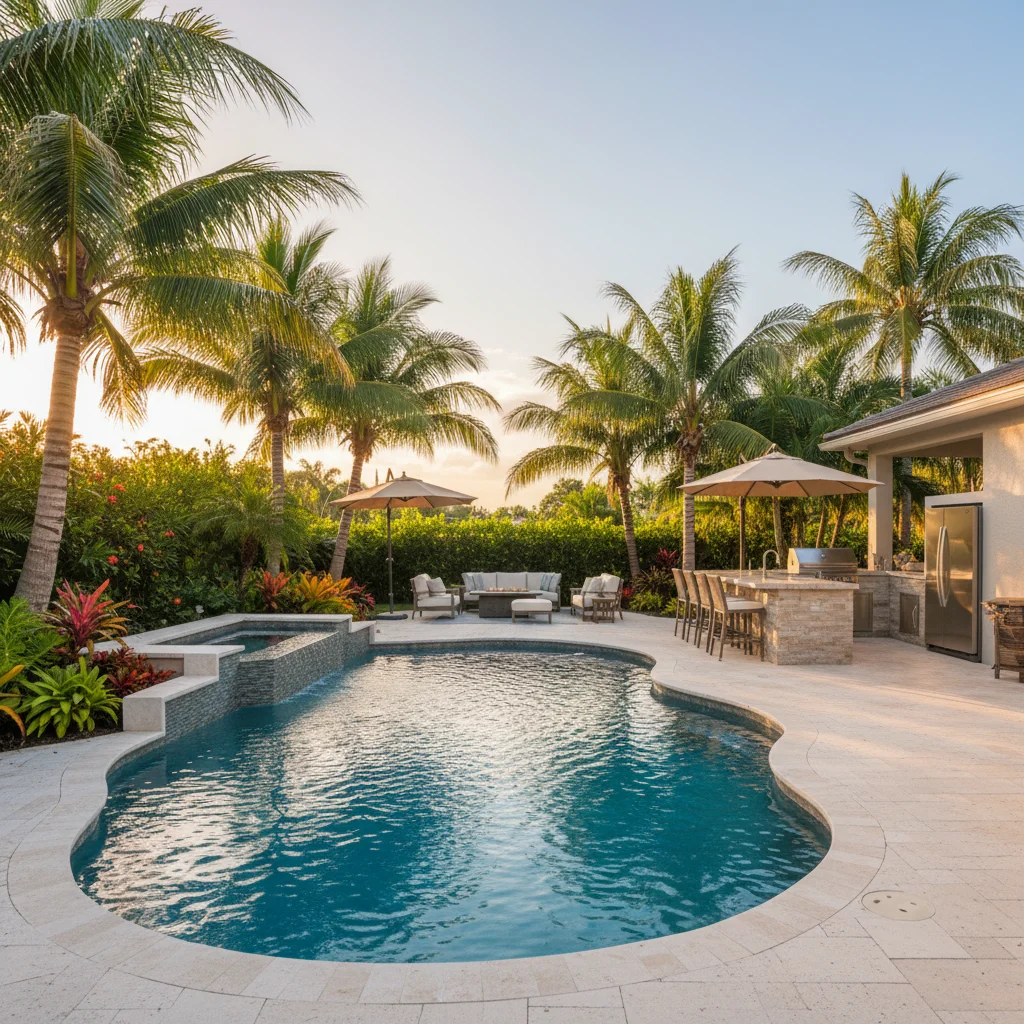 Modern Design project in Winter Haven, FL by Luxe Outdoor Construction