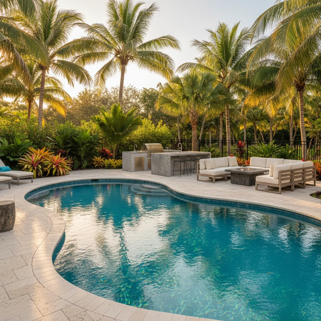 Modern Design project in Winter Park, FL by Luxe Outdoor Construction