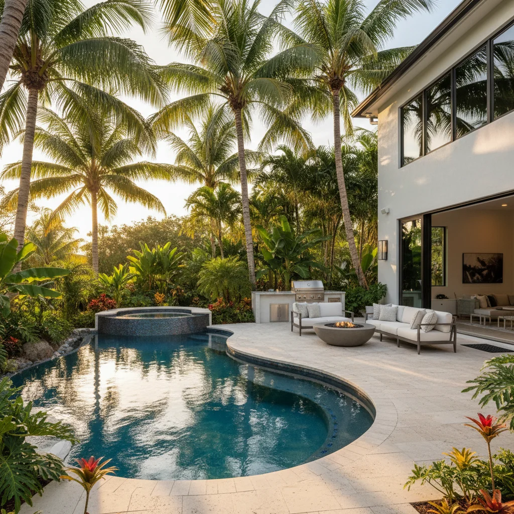 Resort-Style Concept project in Campbell, FL by Luxe Outdoor Construction