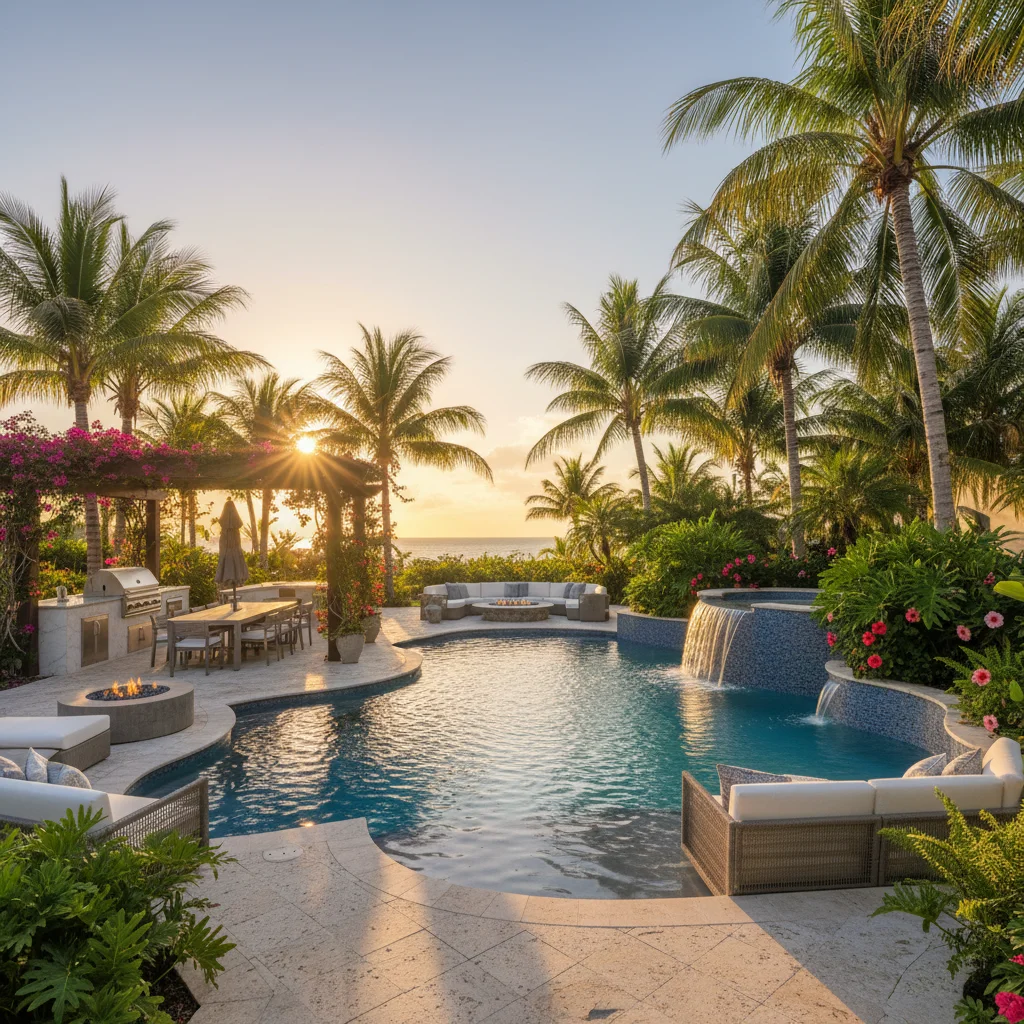 Resort-Style Concept project in Cocoa, FL by Luxe Outdoor Construction