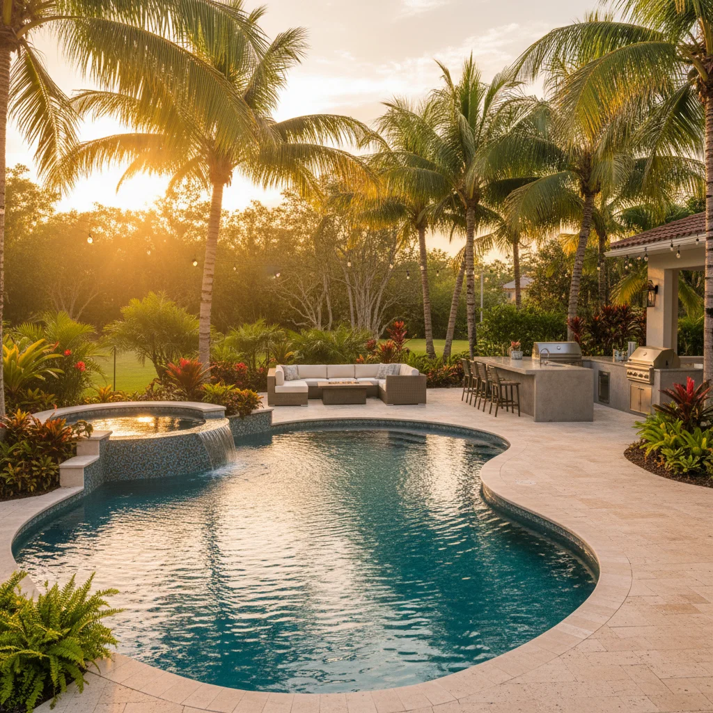 Resort-Style Concept project in Maitland, FL by Luxe Outdoor Construction