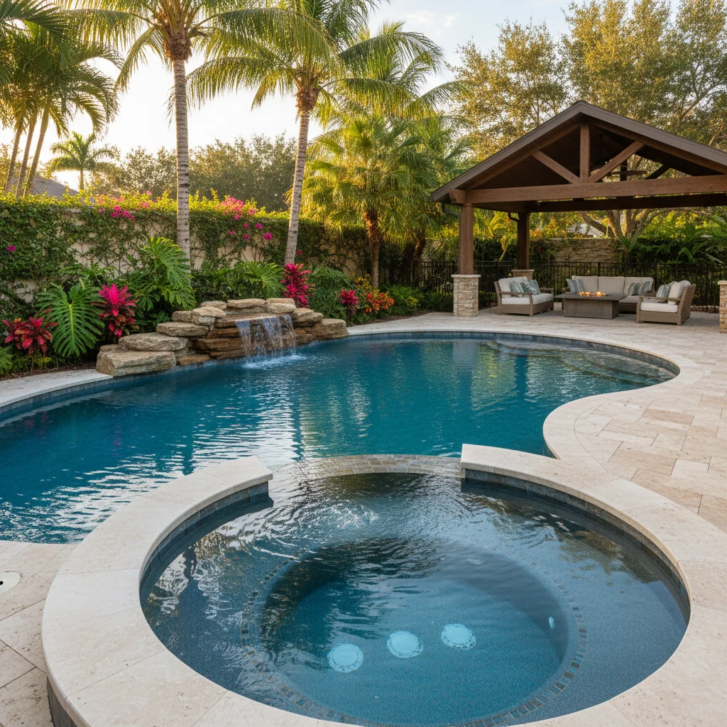 Standalone spa vs attached spa with pool | Luxe Outdoor Construction