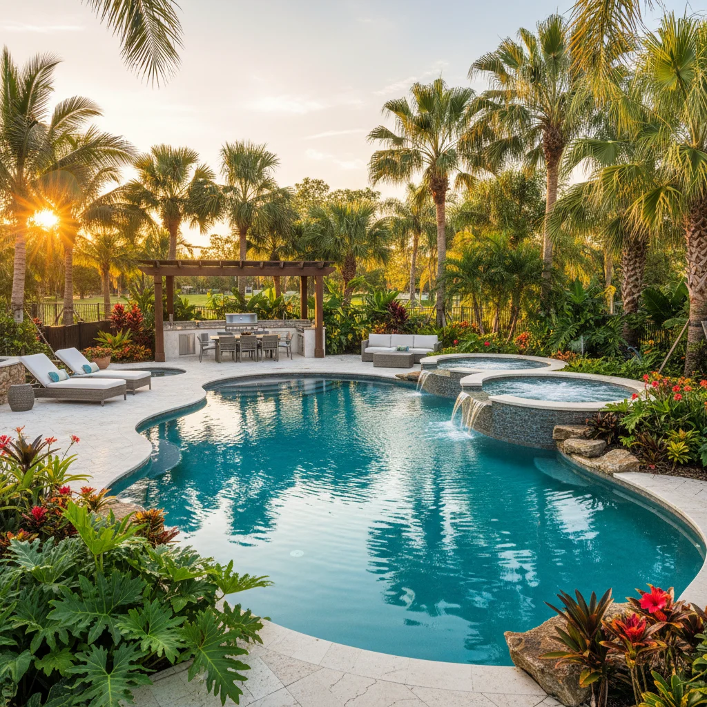 Best Palm Trees for Pool Areas in Central Florida | Beautiful Pool Landscaping
