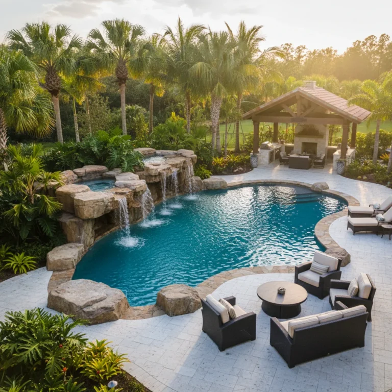 How to incorporate natural rocks into pool design