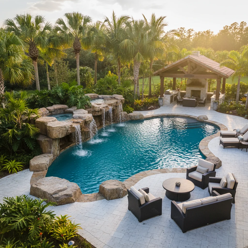 How to incorporate natural rocks into pool design | Luxe Outdoor Construction
