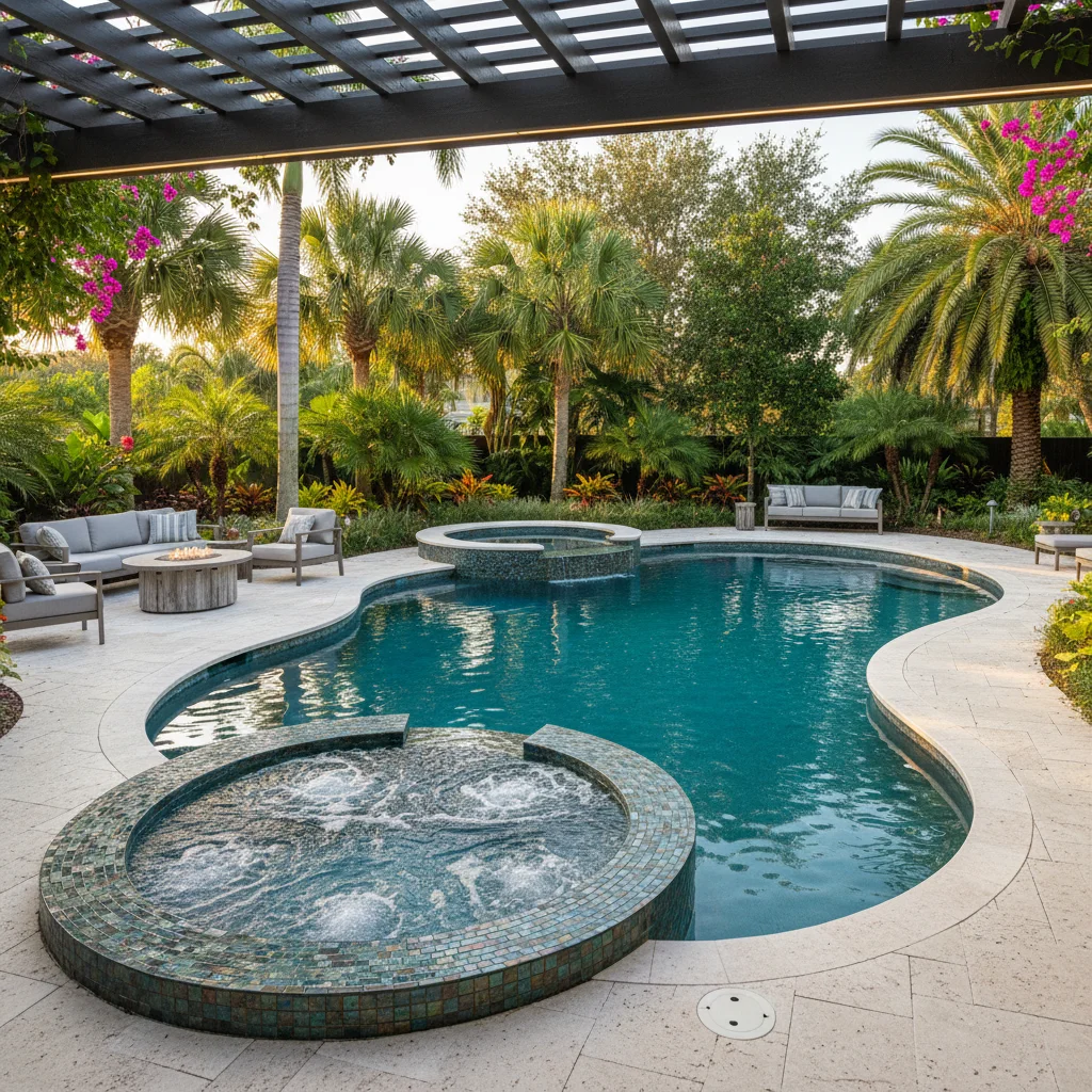 Saltwater Pool Cost vs Chlorine in Florida | Luxe Outdoor Construction
